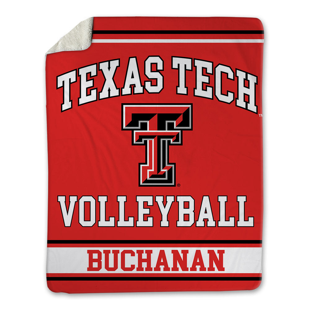 Texas Tech - NCAA Women's Volleyball : Lauren Buchanan - Blanket-0
