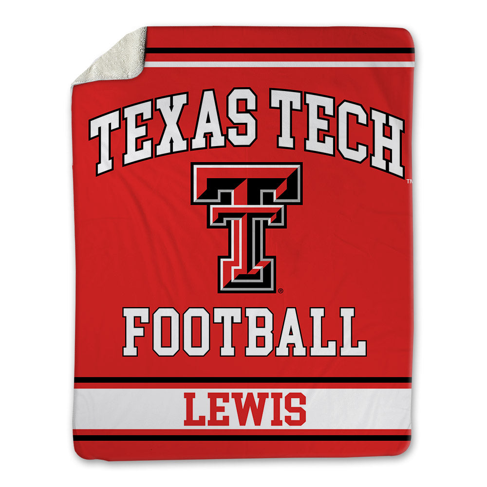 Texas Tech - NCAA Football : Noah Lewis - Blanket-0