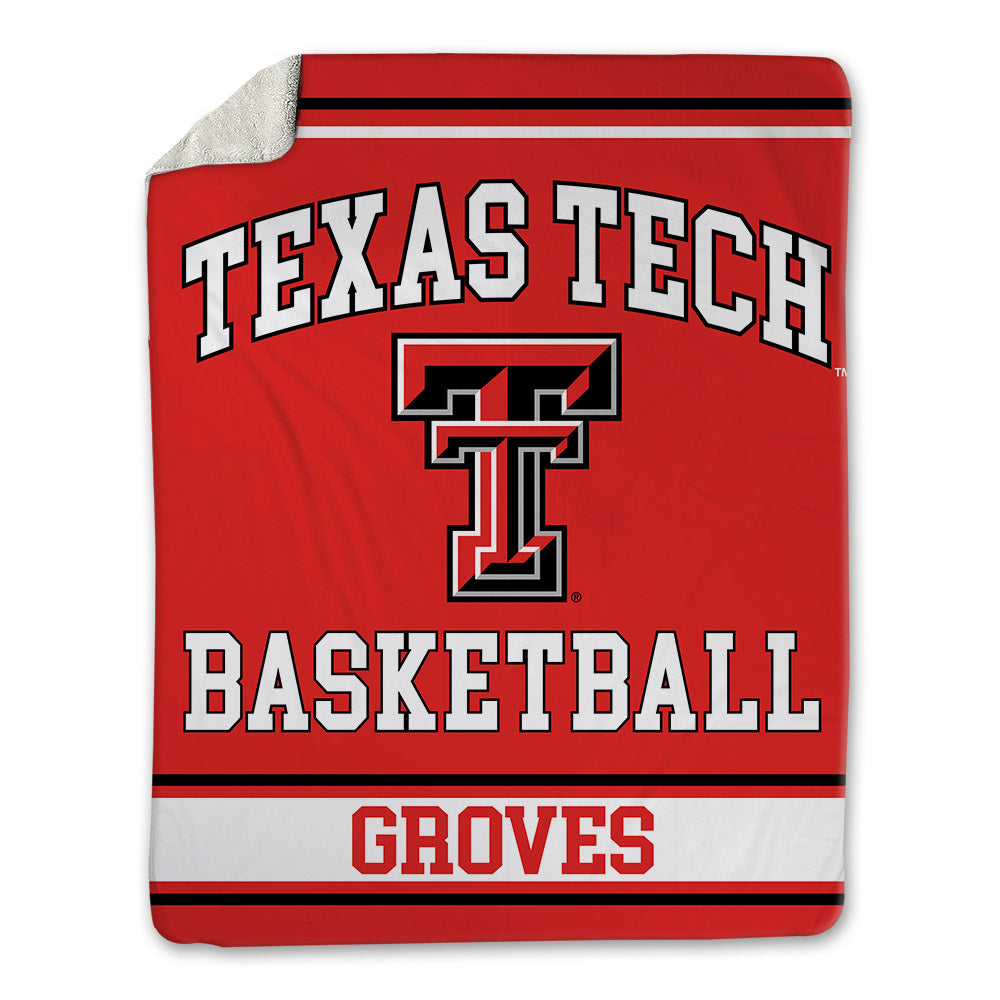 Texas Tech - NCAA Men's Basketball : Nolan Groves - Blanket-0