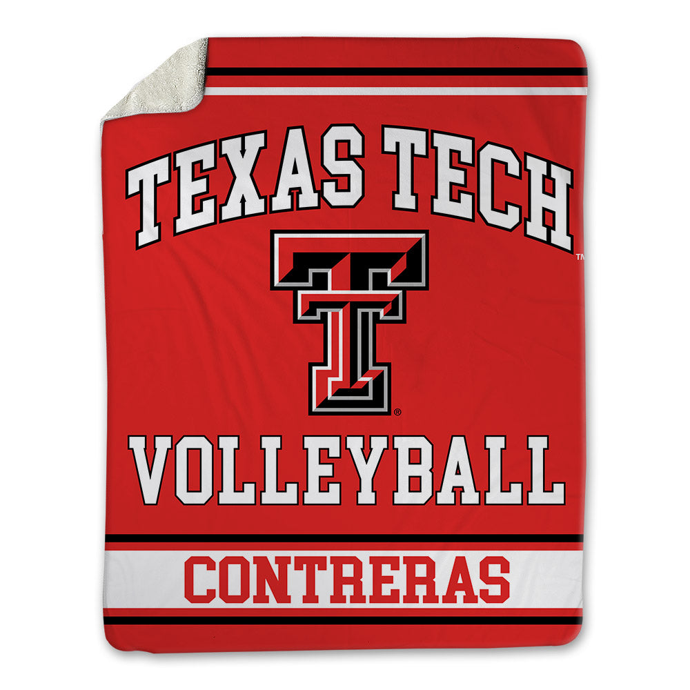 Texas Tech - NCAA Women's Volleyball : Emily Contreras - Blanket-0