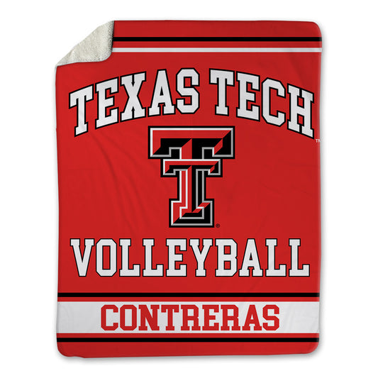 Texas Tech - NCAA Women's Volleyball : Emily Contreras - Blanket-0