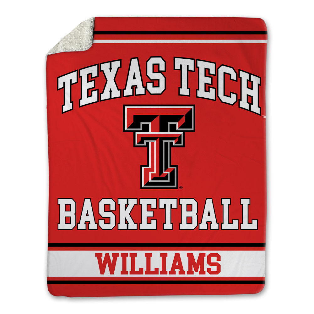 Texas Tech - NCAA Men's Basketball : Darrion Williams - Blanket-0