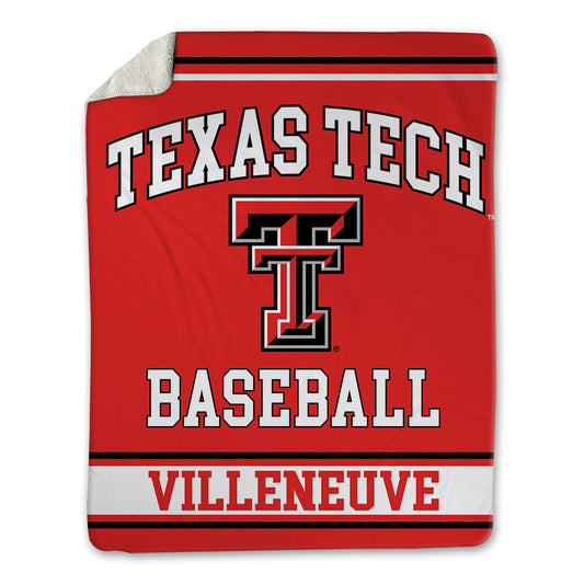 Texas Tech - NCAA Baseball : Robin Villeneuve - Blanket-0