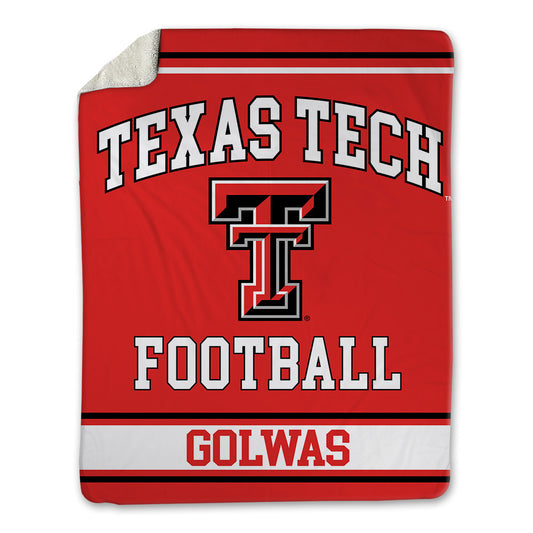 Texas Tech - NCAA Football : Brock Golwas - Blanket-0