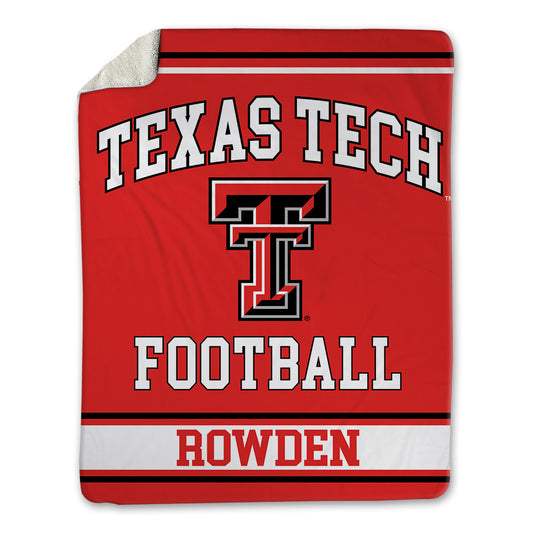 Texas Tech - NCAA Football : Ashton Rowden - Blanket-0