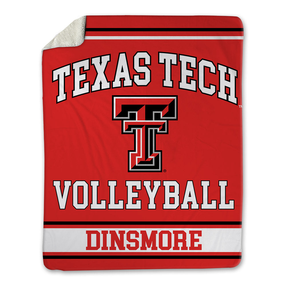 Texas Tech - NCAA Women's Volleyball : Elia Dinsmore - Blanket-0
