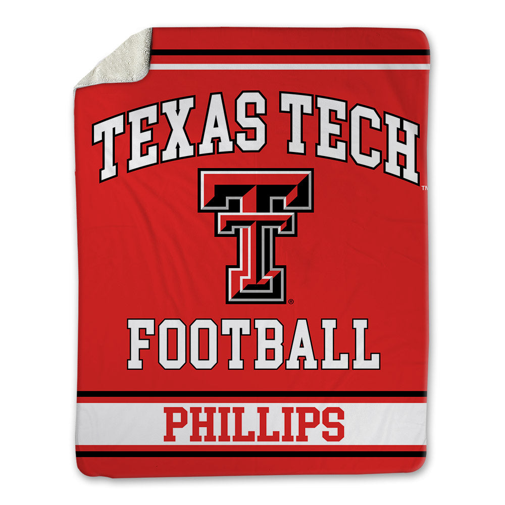 Texas Tech - NCAA Football : Holden Phillips - Blanket-0