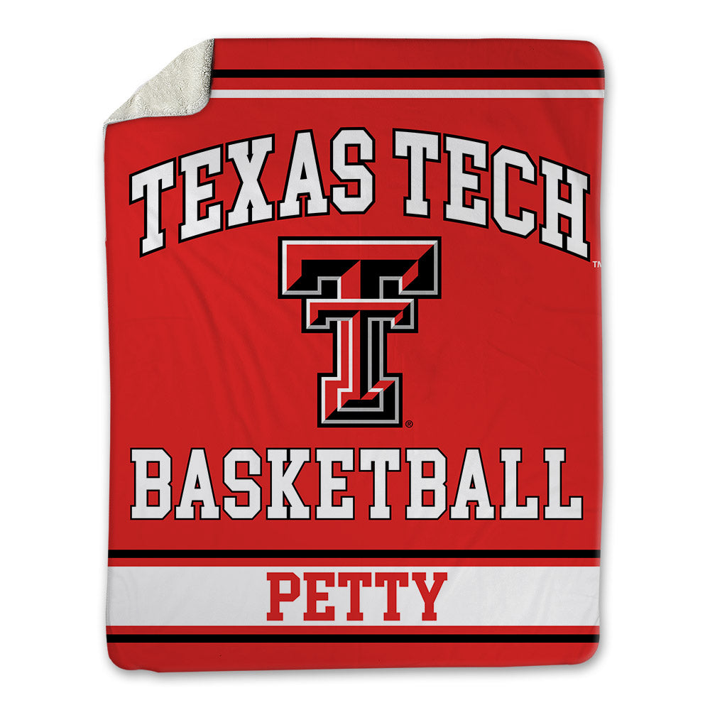 Texas Tech - NCAA Men's Basketball : Jaylen Petty - Blanket-0