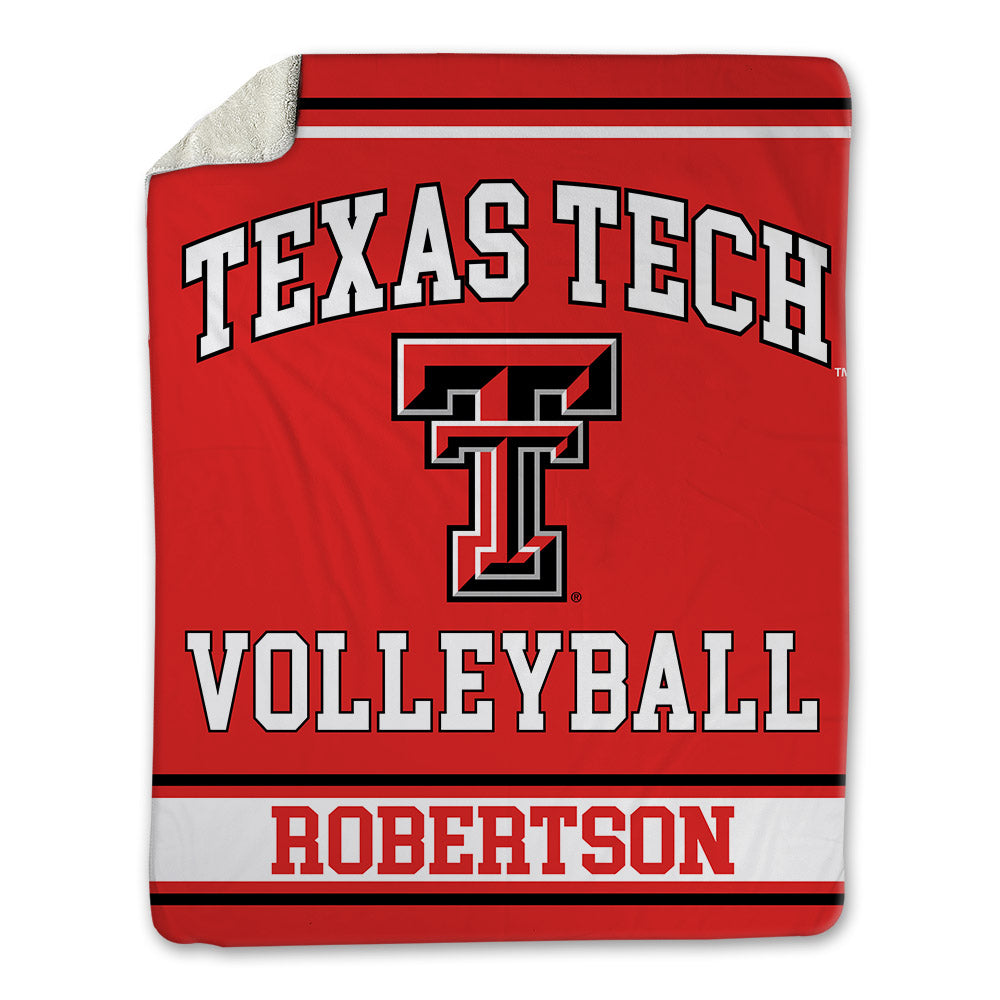 Texas Tech - NCAA Women's Volleyball : Kayla Robertson - Blanket-0