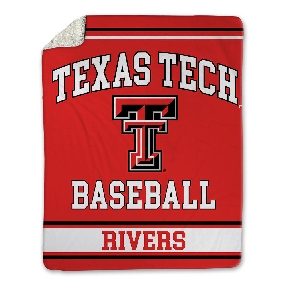 Texas Tech - NCAA Baseball : Davis Rivers - Blanket-0