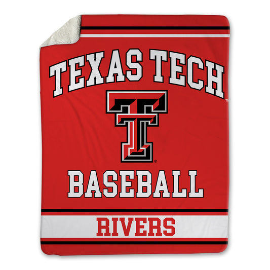 Texas Tech - NCAA Baseball : Davis Rivers - Blanket-0