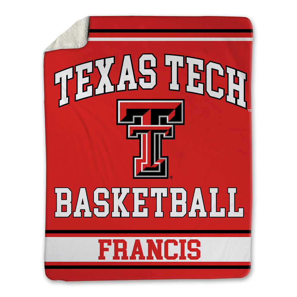 Texas Tech - NCAA Men's Basketball : Jack Francis Francis - Blanket-0