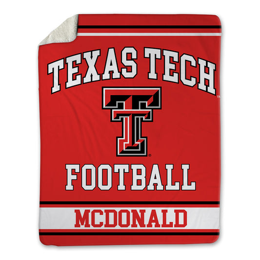 Texas Tech - NCAA Football : Bray Mcdonald - Blanket-0