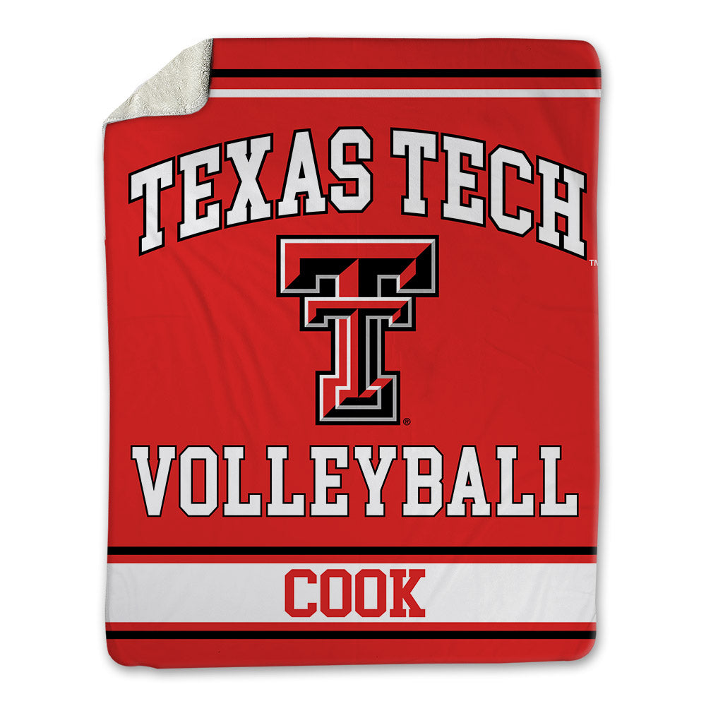 Texas Tech - NCAA Women's Volleyball : Taylor Cook - Blanket-0