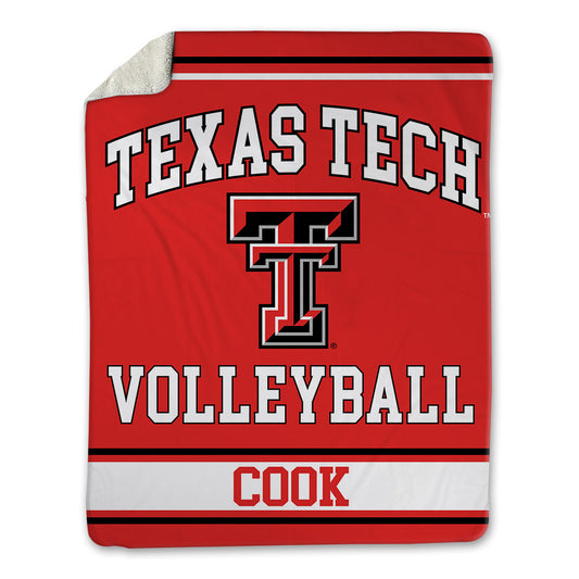 Texas Tech - NCAA Women's Volleyball : Taylor Cook - Blanket-0