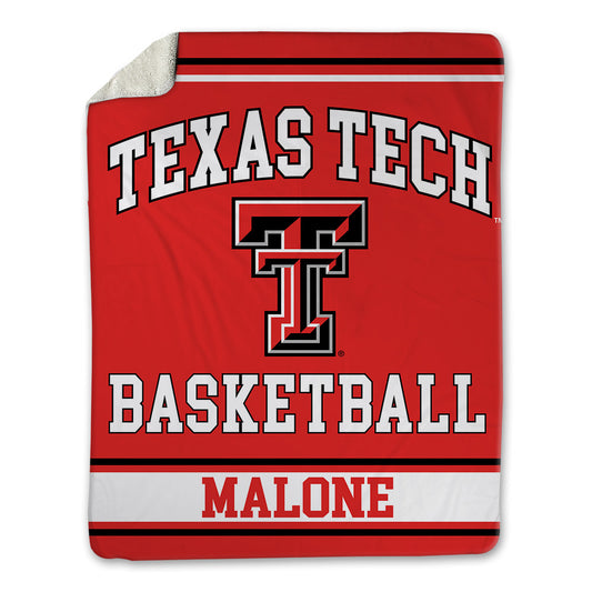 Texas Tech - NCAA Women's Basketball : Jada Malone - Blanket-0