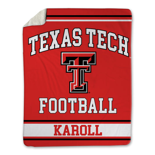 Texas Tech - NCAA Football : Will Karoll - Blanket-0