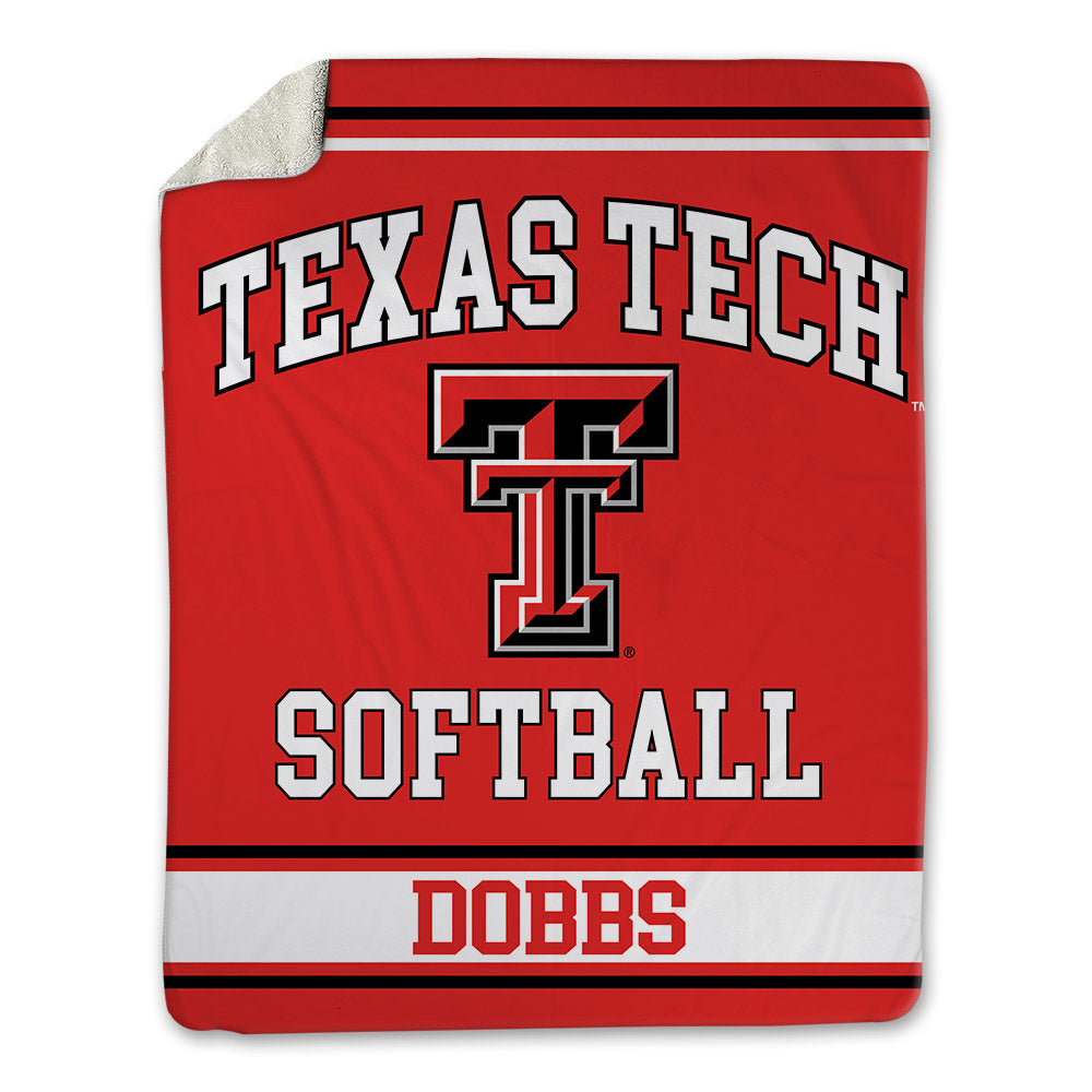 Texas Tech - NCAA Softball : Becky Dobbs - Blanket-0