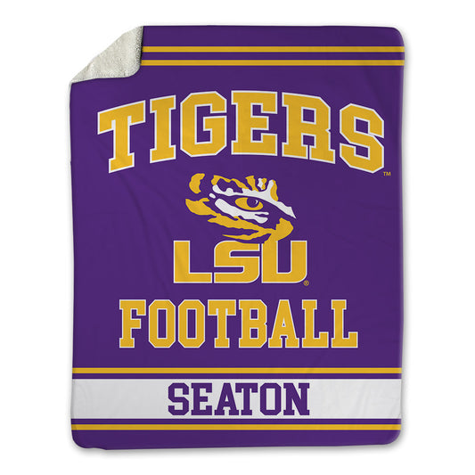 LSU - NCAA Football : Jordan Seaton - Blanket-0