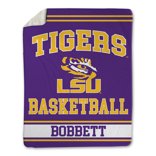 LSU - NCAA Men's Basketball : Jaden Bobbett - Blanket-0
