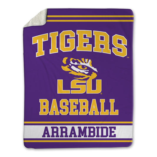 LSU - NCAA Baseball : Cade Arrambide - Blanket-0