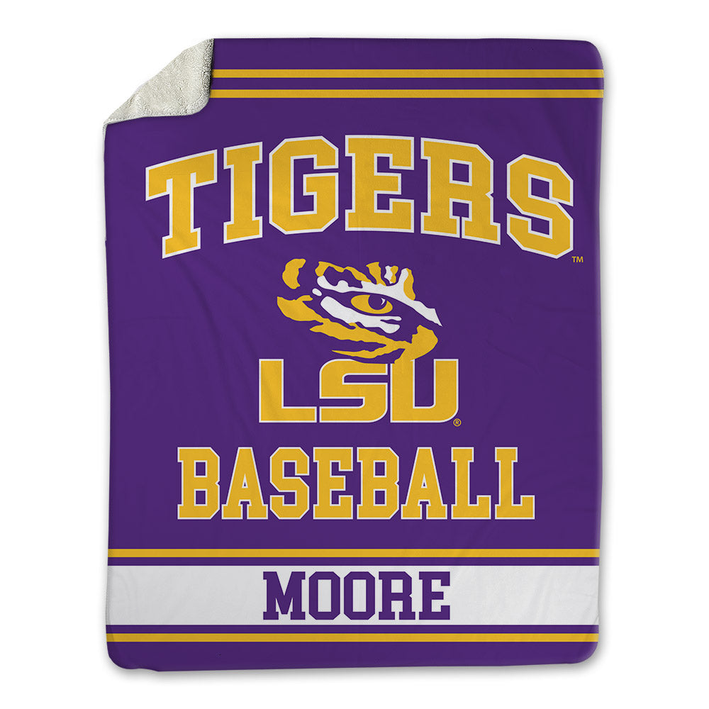 LSU - NCAA Baseball : Cooper Moore - Blanket-0