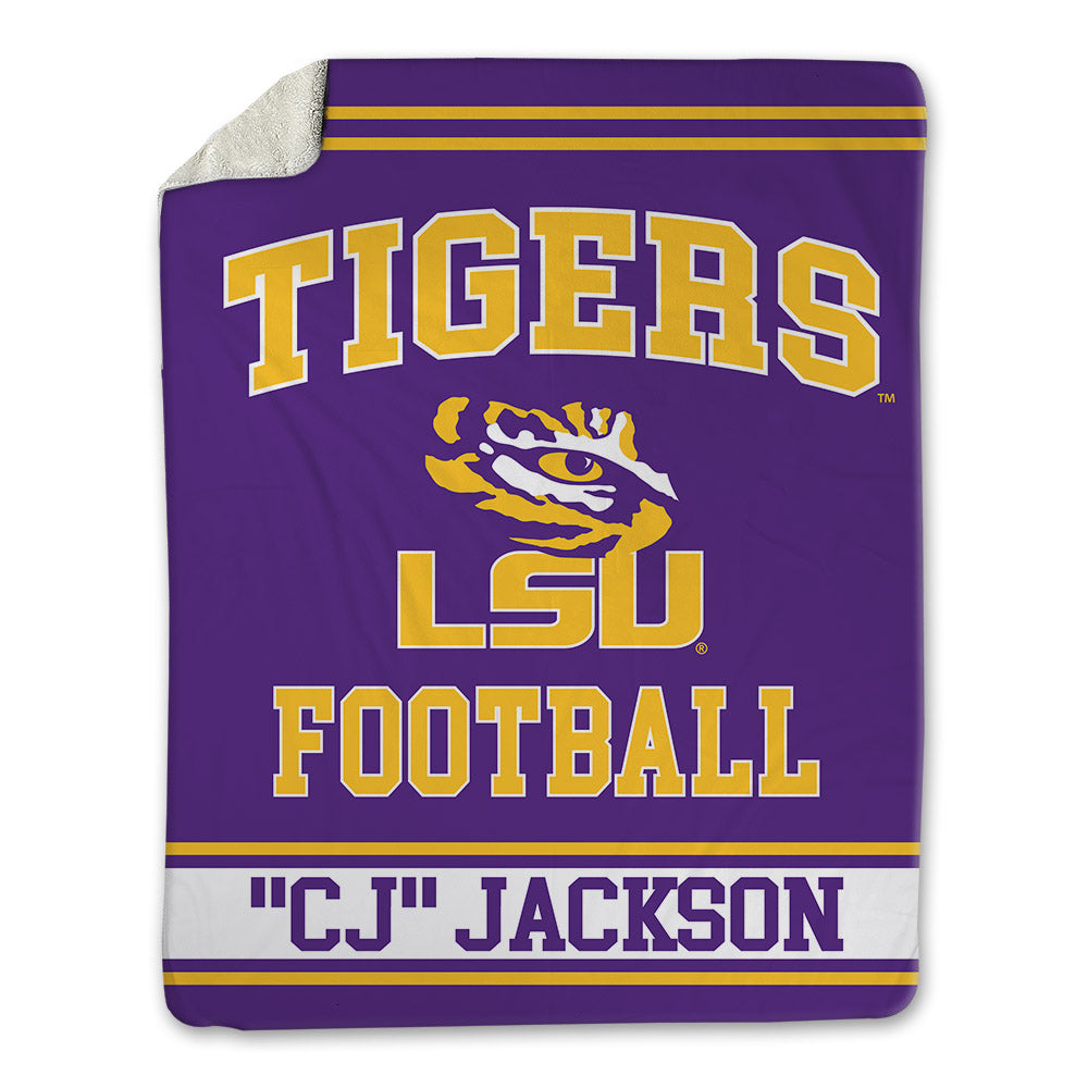 LSU - NCAA Football : Christopher "CJ" Jackson - Blanket-0