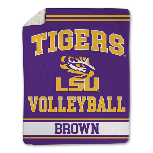 LSU - NCAA Women's Volleyball : Takyla Brown - Blanket-0