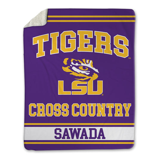 LSU - NCAA Men's Cross Country : Yuya Sawada - Blanket-0
