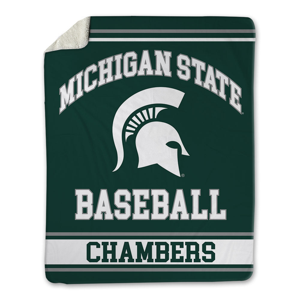 Michigan State - NCAA Baseball : Brady Chambers - Blanket-0
