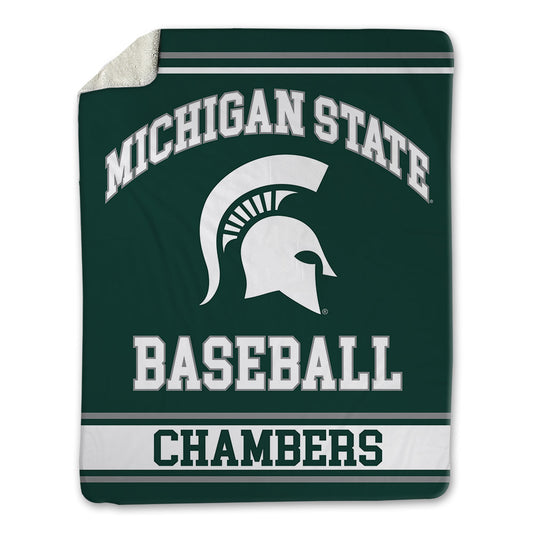 Michigan State - NCAA Baseball : Brady Chambers - Blanket-0