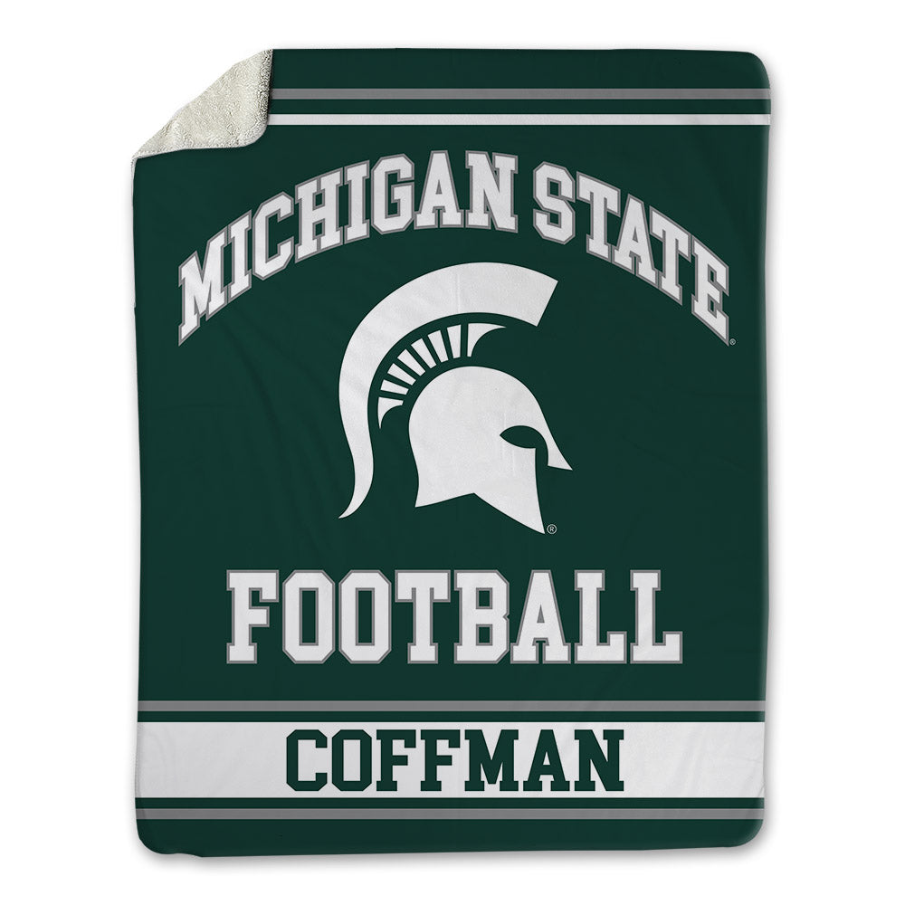 Michigan State - NCAA Football : Kayd Coffman - Blanket-0