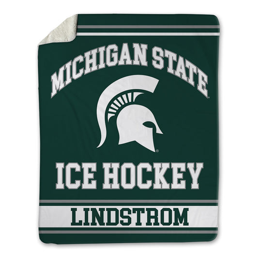 Michigan State - NCAA Men's Ice Hockey : Cayden Lindstrom - Blanket-0