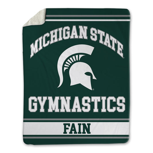 Michigan State - NCAA Women's Gymnastics : Riley Fain - Blanket-0