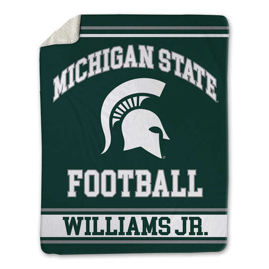 Michigan State - NCAA Football : Cedric Williams Jr. - Blanket-0