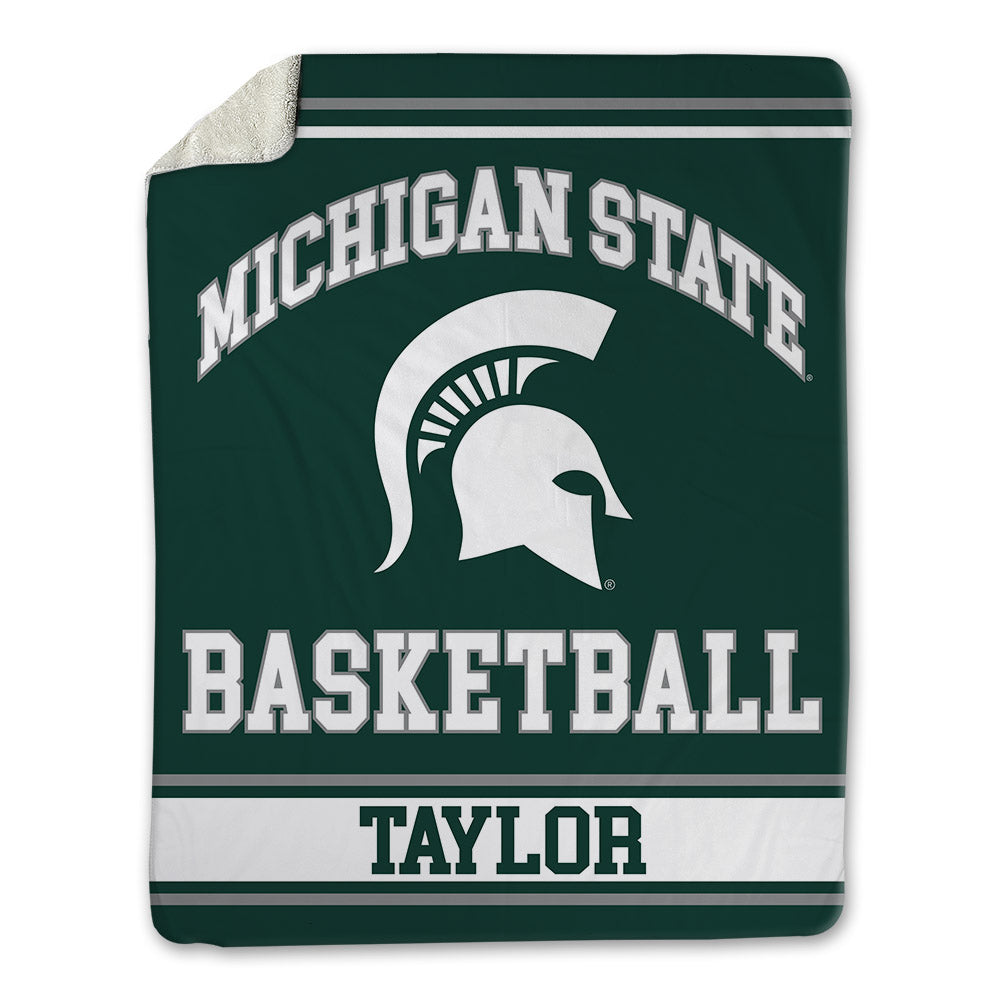 Michigan State - NCAA Men's Basketball : Ethan Taylor - Blanket-0
