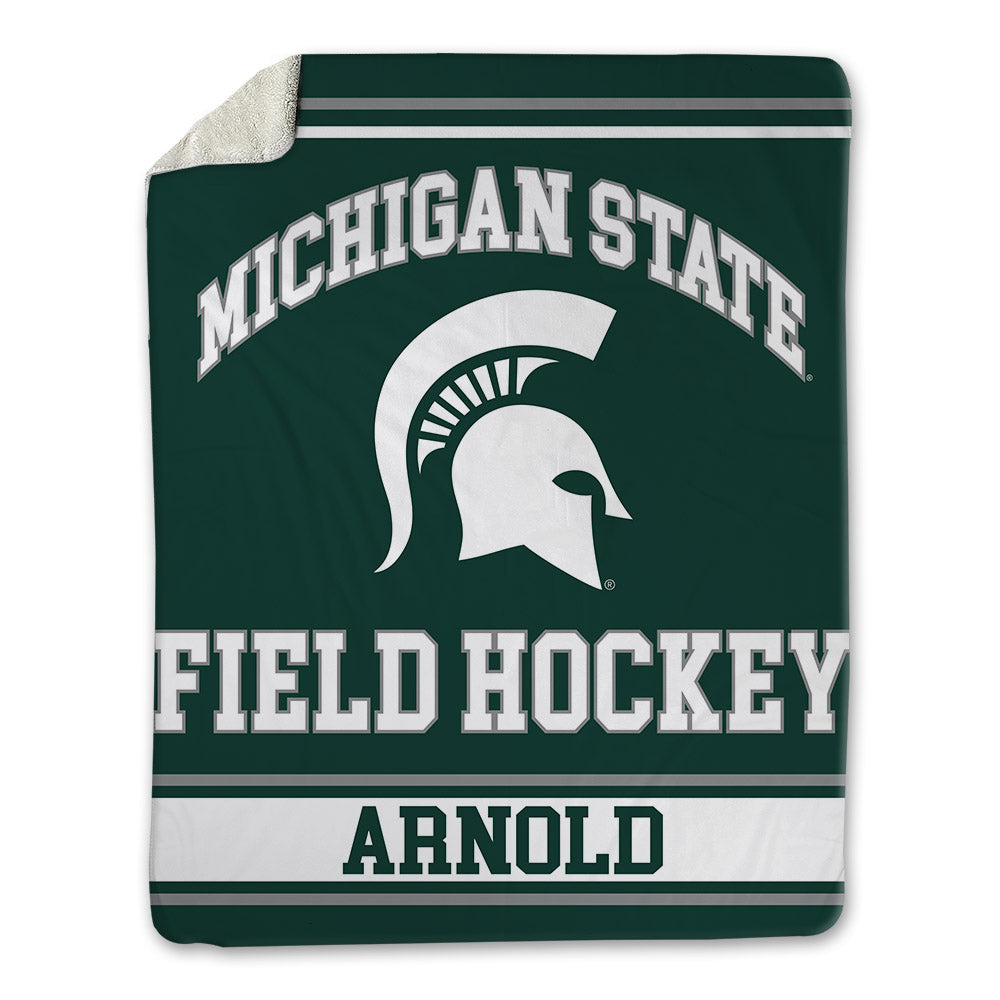 Michigan State - NCAA Women's Field Hockey : Natalie Arnold - Blanket-0