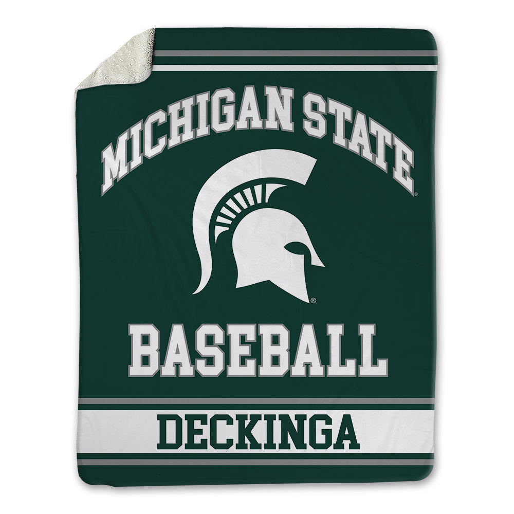 Michigan State - NCAA Baseball : CJ Deckinga - Blanket-0