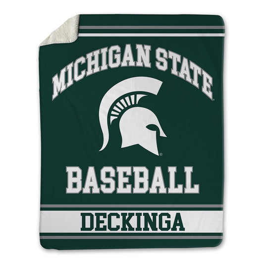 Michigan State - NCAA Baseball : CJ Deckinga - Blanket-0