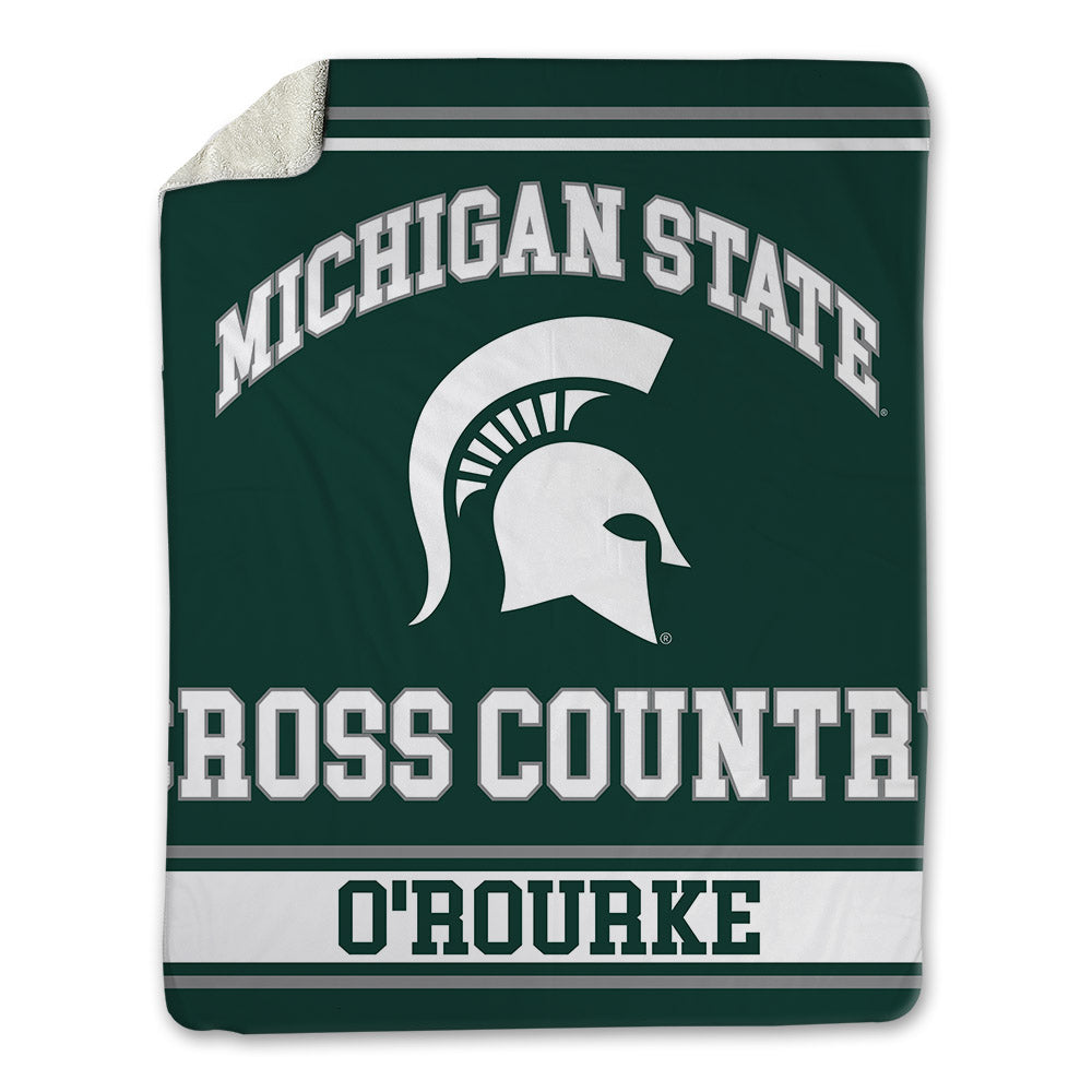 Michigan State - NCAA Men's Cross Country : Kyle O'Rourke - Blanket-0