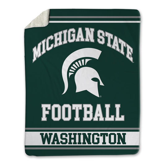 Michigan State - NCAA Football : Zachary Washington - Blanket-0
