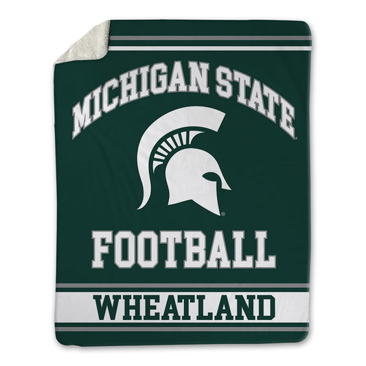 Michigan State - NCAA Football : Caleb Wheatland - Blanket-0