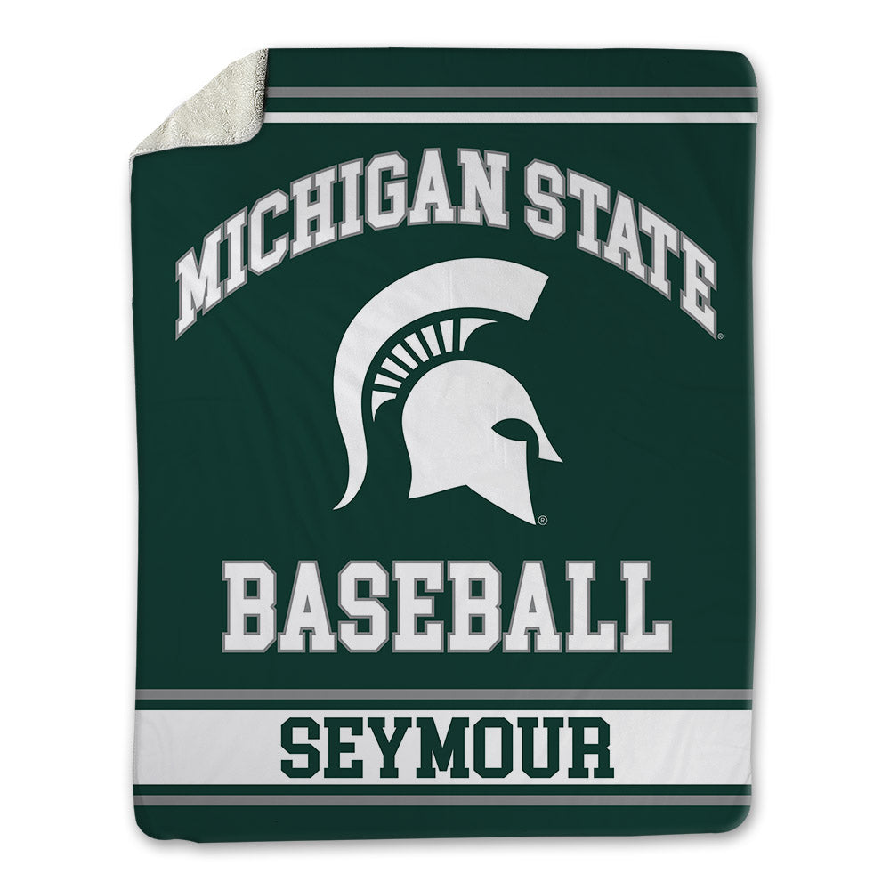 Michigan State - NCAA Baseball : Randy Seymour - Blanket-0