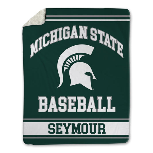 Michigan State - NCAA Baseball : Randy Seymour - Blanket-0