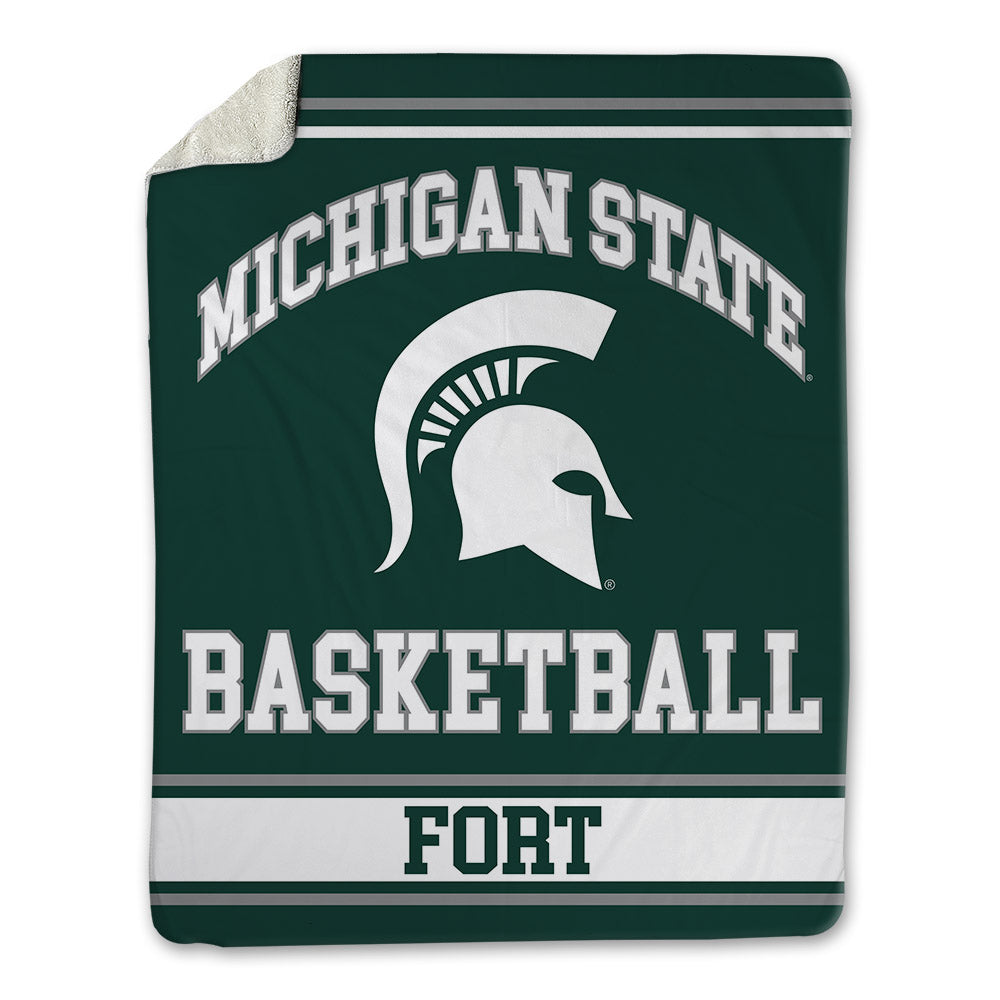 Michigan State - NCAA Men's Basketball : Lorenzo Fort - Blanket-0