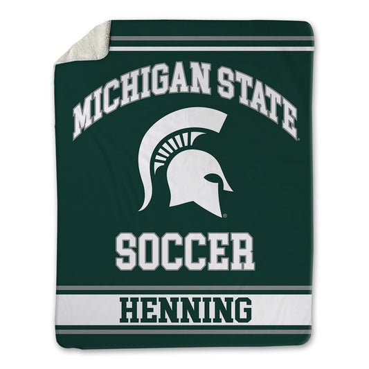 Michigan State - NCAA Women's Soccer : Noelle Henning - Blanket-0