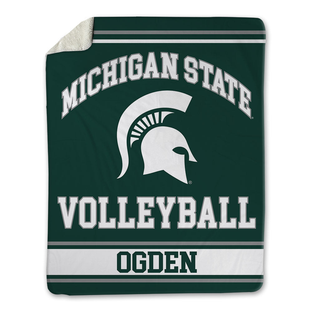 Michigan State - NCAA Women's Volleyball : Hayley Ogden - Blanket-0