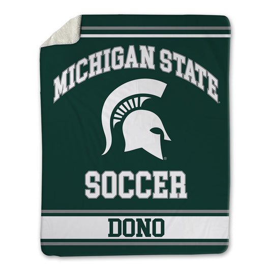 Michigan State - NCAA Men's Soccer : Dominic Dono - Blanket-0