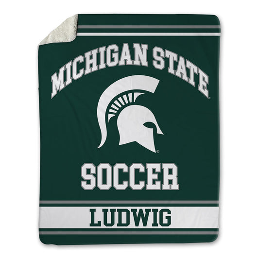 Michigan State - NCAA Men's Soccer : Richie Ludwig - Blanket-0