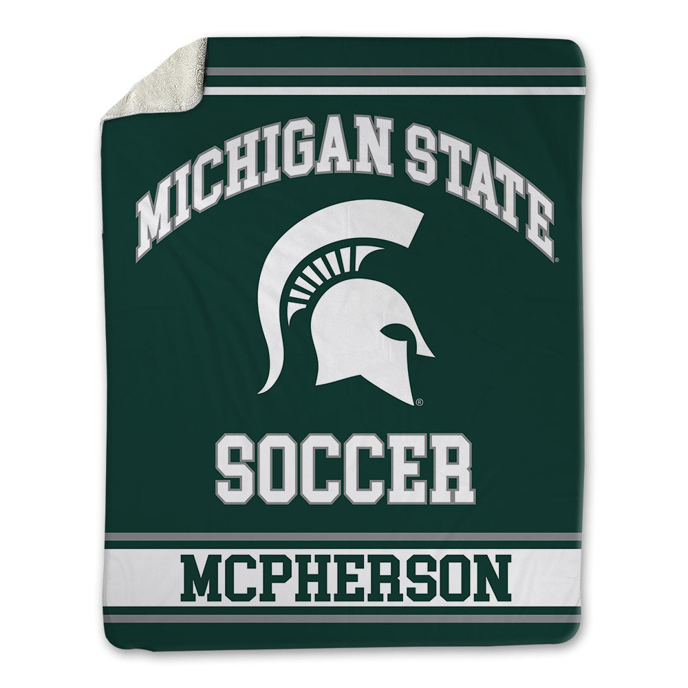 Michigan State - NCAA Women's Soccer : Kaleigh Mcpherson - Blanket-0